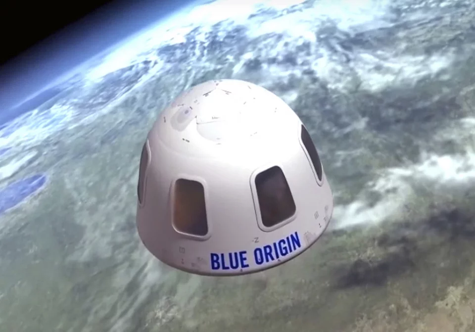 Η κάψουλα της Blue Origin 